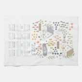 2025 Theedoek Kalender Country Wildflower Garden (Horizontaal)