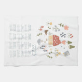 2025 Theedoek Kalender Gezellige Cottage Country h (Horizontaal)