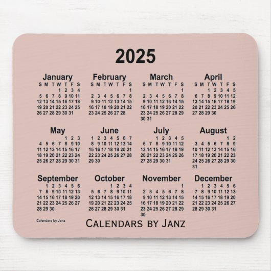 2025 Thistle Calendar door Janz Muismat (Voorkant)