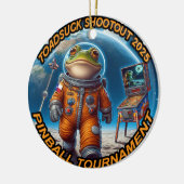 2025 ToadSuck Shootout Kerstversiering Keramisch Ornament (Links)