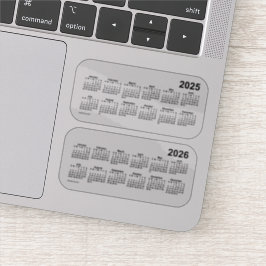 2025 Transparante kalender 2026 door Janz Sticker