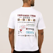 2025 Tripawds Marathon Deelnemer Prestaties T-shirt (Achterkant)