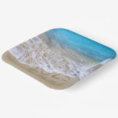 2025 Tropical Beach Nieuwjaarsfeest Papieren Bordje (Gebogen)