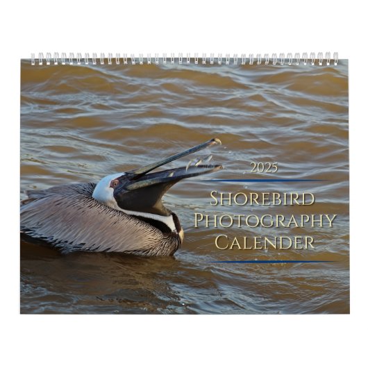 2025 Tropische kalender, Strandvogels in het parad Kalender (Hoes)