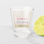 2025 Trump-Vance The Golden Age Shot Glas (Achterkant)