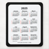 2025 Two Tone Black 52 Week Agenda by Janz Muismat (Voorkant)