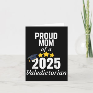 2025 Valedictorian Mom 2025 College Afstuderen Gra Kaart