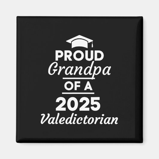 2025 Valedictorian Opa 2025 College Afstuderen Magneet (Voorkant)