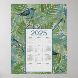 2025 Varens Vogelkalender Poster