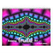 2025 Verbazingwekkende Fractal Art Psychedelic Kalender (Hoes)