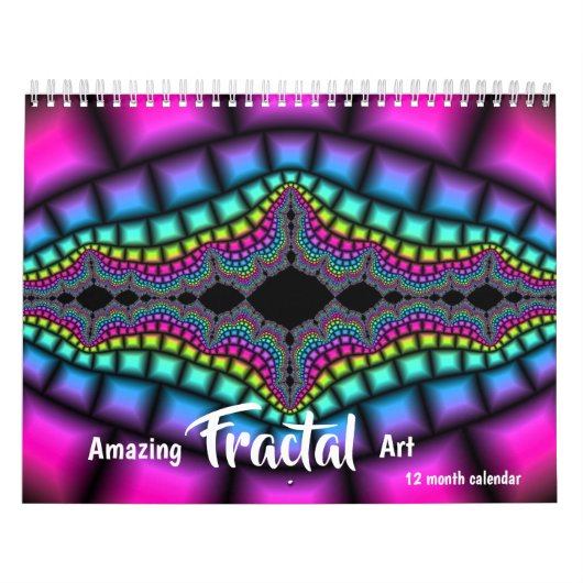 2025 Verbazingwekkende Fractal Art Psychedelic Kalender (Hoes)