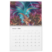 2025 Verbazingwekkende Fractal Art Psychedelic Kalender (Jan 2026)