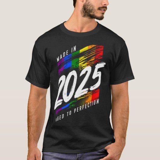 2025 Verjaardag LGBT Gay Pride (1) T-shirt (Voorkant)