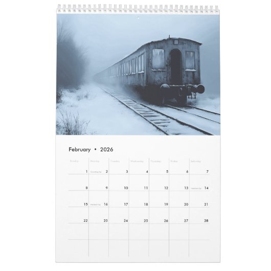 2025 Verlaten plaatsen Kalender – Vergeten plaatse (Feb 2026)