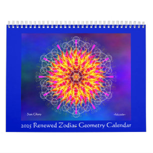 2025 Vernieuwde Zodiac Geometrie Kalender