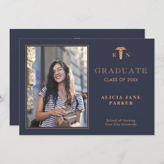 2025 Verpleegschool afstuderen foto Aankondiging (Voorkant / Achterkant)