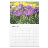 2025 Vier seizoenen bloemen kalender (Mar 2027)