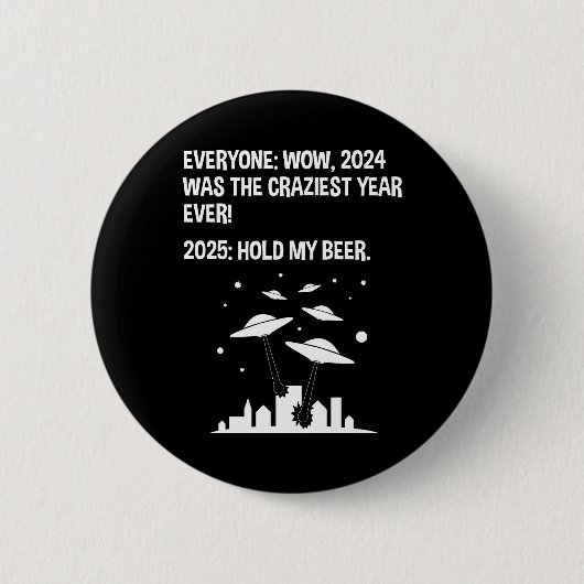 2025 vieren we onze bierdag ronde button 5,7 cm (Voorkant)