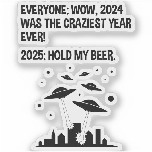 2025 vieren we onze bierdag sticker (Voorkant)