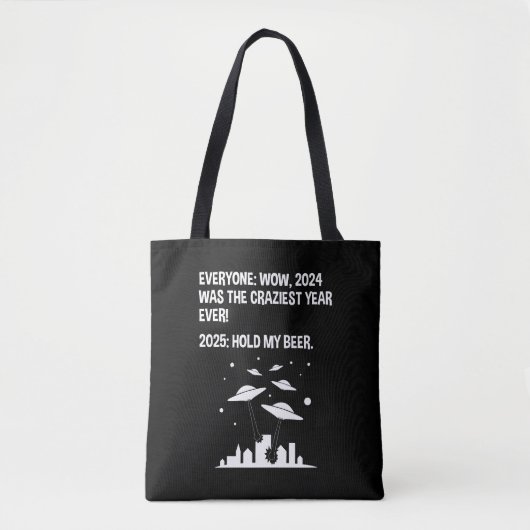 2025 vieren we onze bierdag tote bag (Voorkant)