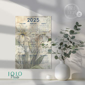 2025 Vintage Bloemenschrootboek Poster