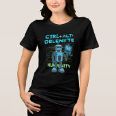 2025 Virale AI T-shirt Sarcastische Robot Overname (Voorkant)