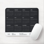 2025 Voljaar Kalender Business Logo Promotional Muismat (Met muis)