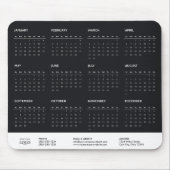 2025 Voljaar Kalender Business Logo Promotional Muismat (Voorkant)