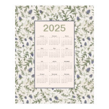 2025 Voljaar Kalender Thistle