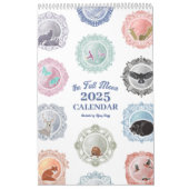 2025 Volle Maan Namen Geïllustreerde Kunstkalender Kalender (Hoes)