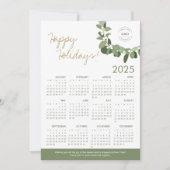 2025 Volledige Kalenderkrans Aangepaste Logo QR-co (Voorkant)