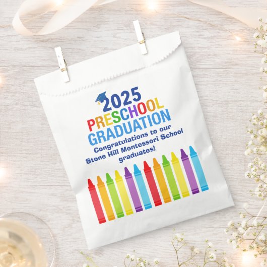 2025 Voorschoolse Afstuderen Custom School Party Bedankzakje (Geknipt)