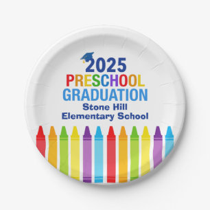 2025 Voorschoolse Afstuderen Custom School Party Papieren Bordje