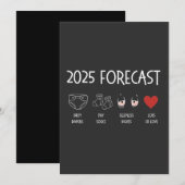 2025 Voorspelling Moeder Worden Nieuwjaar Feestdagenkaart (Voorkant / Achterkant)