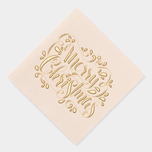 2025 Vrolijk Kerstfeest Folie Servetten (Rechts)