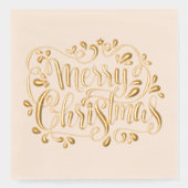 2025 Vrolijk Kerstfeest Folie Servetten (Voorkant)