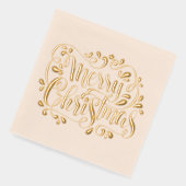 2025 Vrolijk Kerstfeest Folie Servetten (Links)