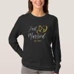 2025 Vrouw Echtgenoot Matching Engagement Party Ju T-shirt<br><div class="desc">2025 Vrouw Man Matching Engagement Party Net Getrouwd</div>