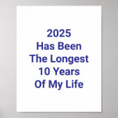 2025 was de langste 10 jaar van mijn leven poster (Voorkant)