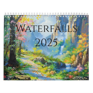 2025 Waterval Schilderijen Kalender