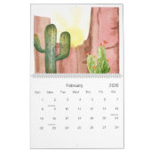 2025 Waterverf Woestijnwandkalender Kalender (Feb 2026)