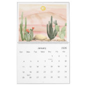 2025 Waterverf Woestijnwandkalender Kalender (Jan 2026)