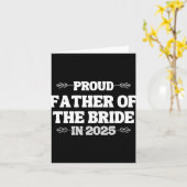 2025 Wedding Matching Trotse vader van de bruid Fr Kaart (Gele Bloem)