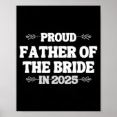 2025 Wedding Matching Trotse vader van de bruid Fr Poster (Voorkant)