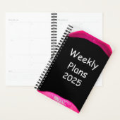 2025 Wekelijkse Plannen Eenvoudig Roze Lippen Ontw Planner (Display)
