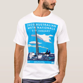 2025 Weta Nationals T-shirt - Wit/Zwart/Blauw