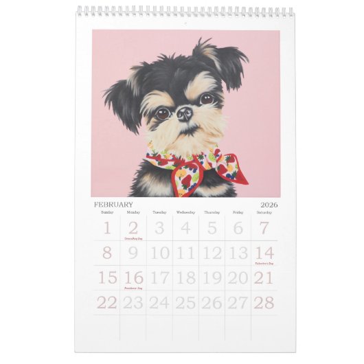 2025 Whimsical Dog Kalender (Feb 2026)