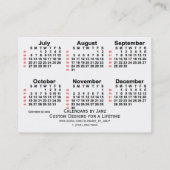 2025 White 52 Week Agenda, door Janz Visitekaartje (Achterkant)