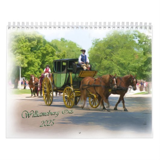 2025 Williamsburg oliekalender Kalender (Hoes)