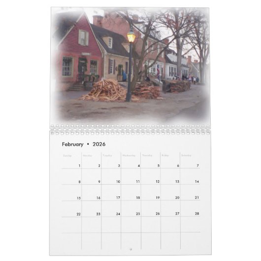 2025 Williamsburg oliekalender Kalender (Feb 2026)